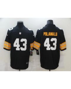 Men's Pittsburgh Steelers #43 Troy Polamalu Black Stitched Jersey