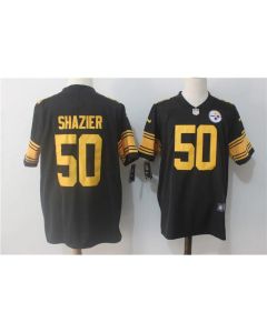 Men's Pittsburgh Steelers #50 Ryan Shazier Black Limited Rush Stitched NFL Jersey