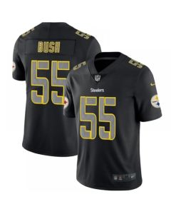 Men's Pittsburgh Steelers #55 Devin Bush Black Impact Limited Stitched NFL Jersey