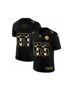 Men's Pittsburgh Steelers #55 Devin Bush Black Jesus Faith Edition Limited Stitched Jersey