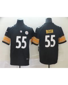 Men's Pittsburgh Steelers #55 Devin Bush Black Vapor Untouchable Limited Stitched NFL Jersey