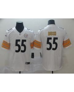 Men's Pittsburgh Steelers #55 Devin Bush White Vapor Untouchable Limited Stitched NFL Jersey