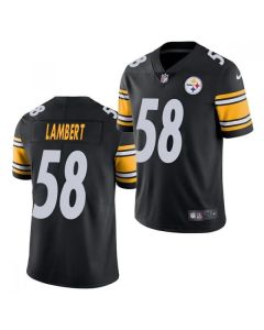 Men's Pittsburgh Steelers #58 Jack Lambert Black Vapor Untouchable Limited Stitched Jersey
