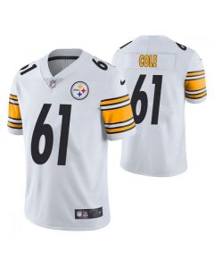 Men's Pittsburgh Steelers #61 Mason Cole White Vapor Untouchable Limited Stitched Jersey