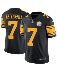 Men's Pittsburgh Steelers #7 Ben Roethlisberger Black Vapor Untouchable Limited Stitched Jersey