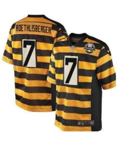 Men's Pittsburgh Steelers #7 Ben Roethlisberger Bumblebee Stripe Jersey