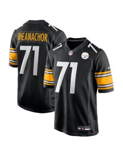 Men's Pittsburgh Steelers #71 Max Iheanachor Black 2026 NFL Draft Game Jersey (Black)