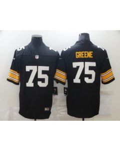 Men's Pittsburgh Steelers #75 Joe Greene Black Vapor Untouchable Limited Stitched Jersey (Black)