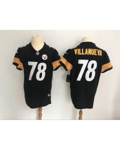 Men's Pittsburgh Steelers #78 Alejandro Villanueva Black Vapor Untouchable Elite Stitched NFL Jersey