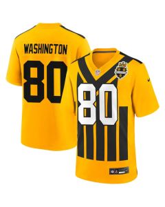Men's Pittsburgh Steelers #80 Darnell Washington Nike Gold Alternate 1933 Throwback Game Jersey