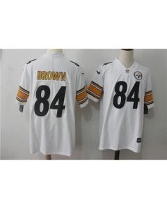 Men's Pittsburgh Steelers #84 Antonio Brown White Stitched NFL Vapor Untouchable Limited Jersey