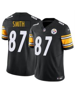 Men's Pittsburgh Steelers #87 Brandon Smith Black 2026 F.U.S.E. Vapor Limited Stitched Football Jersey (Black)