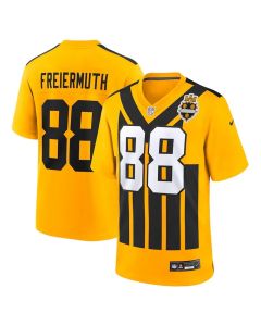 Men's Pittsburgh Steelers #88 Pat Freiermuth Gold Alternate 1933 Throwback Game Jersey (Gold)