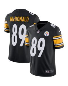 Men's Pittsburgh Steelers #89 Vance McDonald Black Vapor Untouchable Limited Stitched NFL Jersey