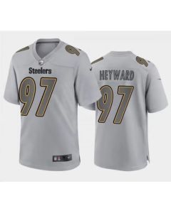 Men's Pittsburgh Steelers #97 Cameron Heyward Gray Atmosphere Fashion Stitched Jersey