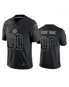 Men's Pittsburgh Steelers Active Player Custom Reflective Limited Stitched Jersey