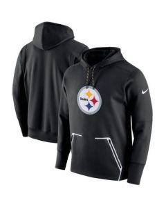 Men's Pittsburgh Steelers Black Champ Drive Vapor Speed Pullover Hoodie