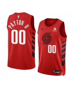 Men's Portland Trail Blazers #00 Gary Payton II 2022/23 Red Statement Edition Swingman Stitched Basketball Jersey