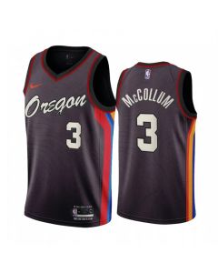 Men's Portland Trail Blazers #3 C.J. McCollum 2020 Coffee City Edition Stitched Jersey