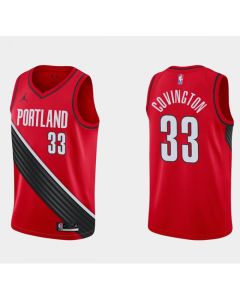 Men's Portland Trail Blazers #33 Robert Covington Red Statement Edition Stitched Basketball Jersey