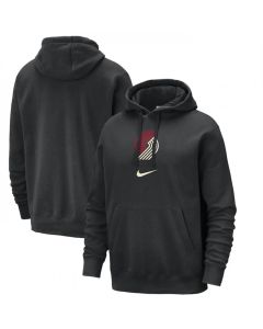 Men's Portland Trail Blazers Black 2023/24 City Edition Essential Club Pullover Hoodie