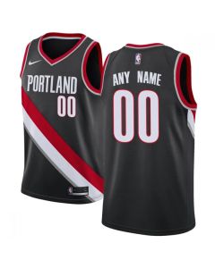 Men's Portland Trail Blazers Black Customized Stitched NBA Jersey