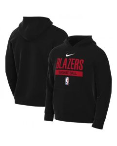 Men's Portland Trail Blazers Black Spotlight Fleece Overhead Hoodie