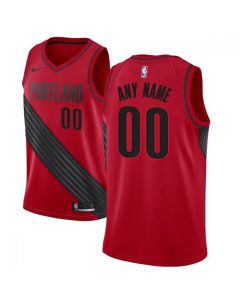 Men's Portland Trail Blazers Red Customized Stitched NBA Jersey