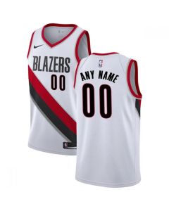 Men's Portland Trail Blazers White Customized Stitched NBA Jersey