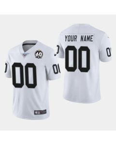 Men's Raiders ACTIVE PLAYER White 2019 100th Season With 60 Patch Vapor Limited Stitched NFL Jersey