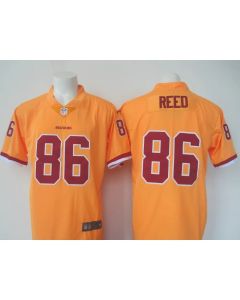 Men's Redskins #86 Jordan Reed Yellow Limited Rush Stitched NFL Jersey