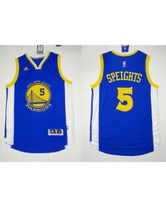 Men's Revolution 30 Golden State Warriors #5 Marreese Speights Blue NBA Jersey