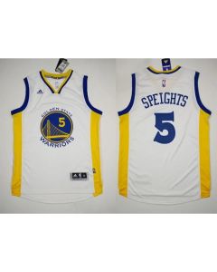 Men's Revolution 30 Golden State Warriors #5 Marreese Speights White NBA Jersey