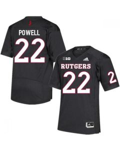 Men's Rutgers Scarlet Knights #22 Tyreem Powell Black High School Stitched Jersey