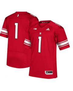 Men's Rutgers Scarlet Knights Customized Red Stitched Jersey