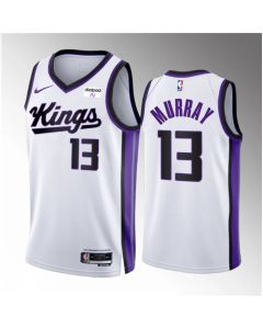 Men's Sacramento Kings #13 Keegan Murray White 2023/24 Association Edition Swingman Stitched Basketball Jersey
