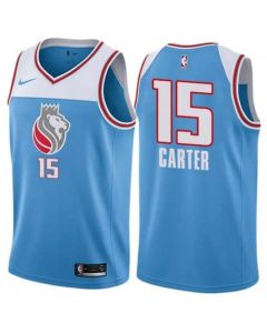 Men's Sacramento Kings #15 Vince Carter Blue Stitched NBA Jersey