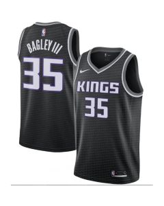 Men's Sacramento Kings #35 Marvin Bagley III Black Statement Editon Stitched Jersey