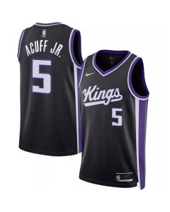 Men's Sacramento Kings #5 Darius Acuff Jr Black 2026 Draft Swingman Icon Edition Jersey (Black)