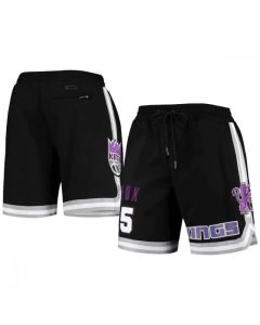 Men's Sacramento Kings #5 De'Aaron Fox Black Shorts