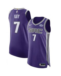 Men's Sacramento Kings #7 Kyle Guy Purple Icon Edition Stitched Jersey