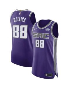 Men's Sacramento Kings #88 Nemanja Bjelica Purple Icon Editon Stitched Jersey