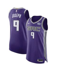 Men's Sacramento Kings #9 Cory Joseph Purple Icon Edition Stitched Jersey