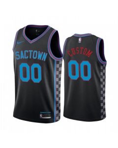 Men's Sacramento Kings Black 2020 City Edition Customized Stitched NBA Jersey