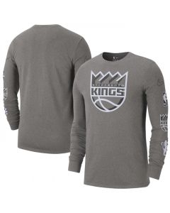 Men's Sacramento Kings Heather Charcoal 2022/23 City Edition Essential Expressive Long Sleeve T-Shirt