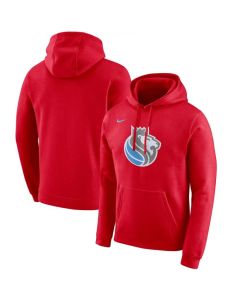 Men's Sacramento Kings Red City Edition Club Pullover Hoodie (Red)