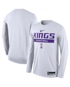Men's Sacramento Kings White 2022/23 Legend On-Court Practice Performance Long Sleeve T-Shirt