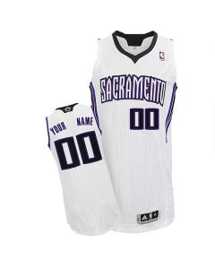 Men's Sacramento Kings White Authentic Custom Jersey