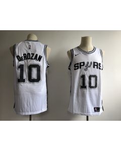 Men's San Antonio Spurs #10 DeMar DeRozan White Swingman Stitched NBA Jersey