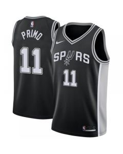 Men's San Antonio Spurs #11 Joshua Primo Black Icon Edition Stitched Jersey